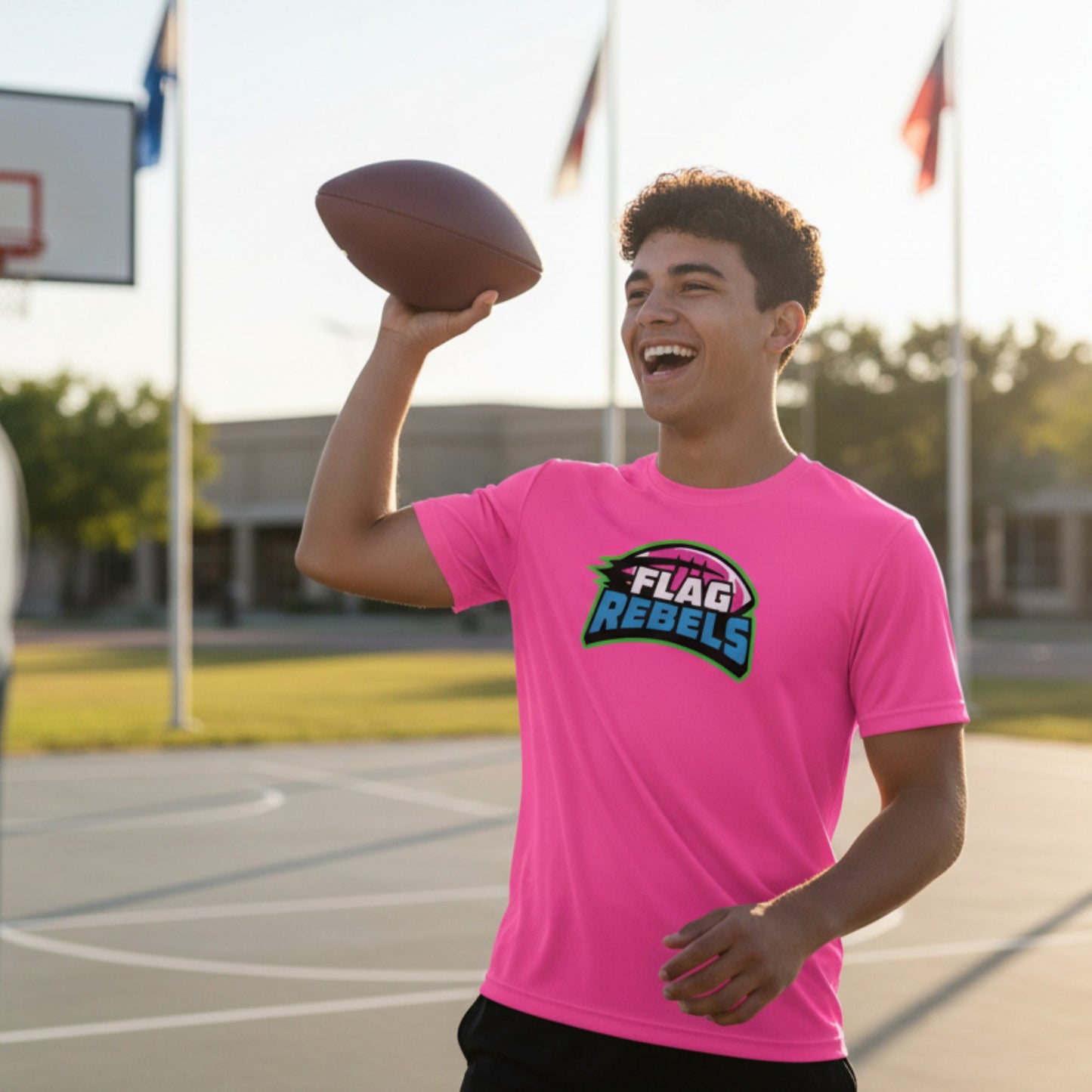 Flag Rebels Performance Tee – Short Sleeve